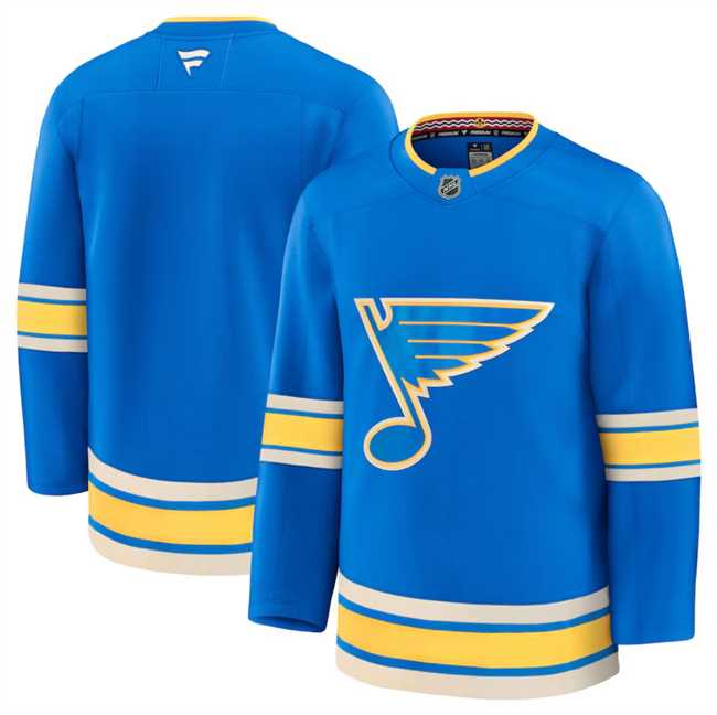 Men%27s St. Louis Blues Blank Blue 2024-25 Alternate Stitched Hockey Jersey Dzhi->st.louis blues->NHL Jersey